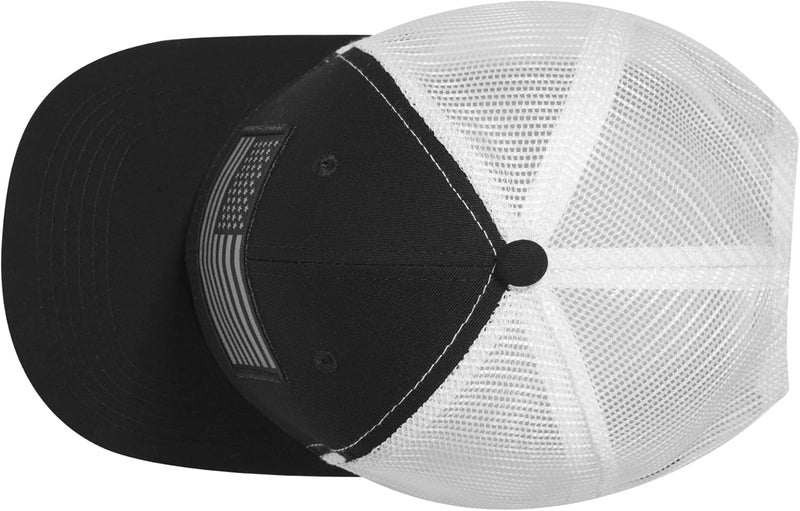 AURR American Flag Trucker Hat, Patriotic Baseball Cap for Men & Women, Breathable Mesh Adjustable Snapback, USA Flag Patch - Image 4